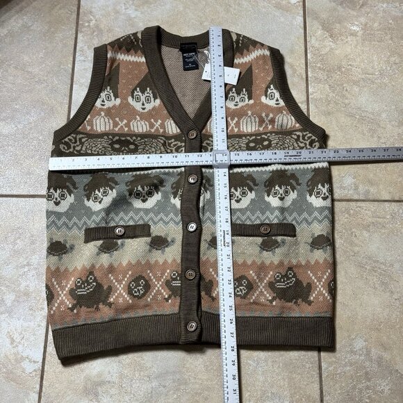 Over The Garden Wall Wirt & Greg Fair Isle Sweater Vest X-LARGE New With Tags - Picture 2 of 8